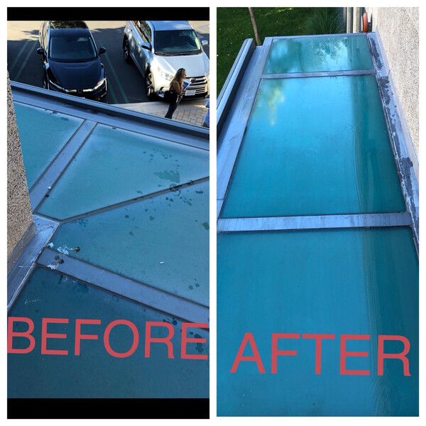 Before & After Glass Awning Cleaning in Costa Mesa, CA (1)